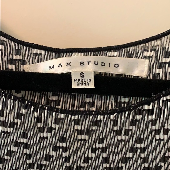 Max Studio geometric black and white dress - Picture 2 of 4